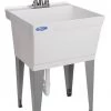 E. L. Mustee Mustee® UtilaTub® 23"W X 23.5"D White Thermoplastic Floor-Mount Laundry/Utility Sink With Faucet 1 E. L. Mustee Mustee® UtilaTub® 23"W X 23.5"D White Thermoplastic Floor-Mount Laundry/Utility Sink With Faucet -Zenna Home || Shutters By Design || Mustee Sales 15CFP