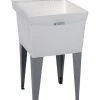 E. L. Mustee Mustee® UtilaTub® 20"W X 24"D White Thermoplastic Floor-Mount Laundry/Utility Sink 1 E. L. Mustee Mustee® UtilaTub® 20"W X 24"D White Thermoplastic Floor-Mount Laundry/Utility Sink -Zenna Home || Shutters By Design || Mustee Sales 19