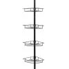 Zenna Home® Bronze Corner Shower Tension Pole Caddy -Zenna Home || Shutters By Design || Mustee Sales 2156HB