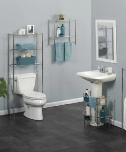 Zenna Home® 17" Satin Nickel Bathroom Shelf 7 Zenna Home® 17" Satin Nickel Bathroom Shelf -Zenna Home || Shutters By Design || Mustee Sales 2412SSMECollectionImage1000x1000