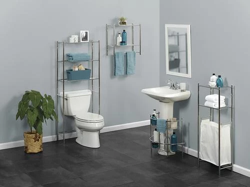 Zenna Home® 17" Satin Nickel Bathroom Shelf 5 Zenna Home® 17" Satin Nickel Bathroom Shelf - Image 3