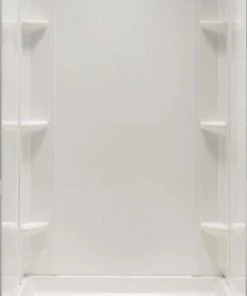 E. L. Mustee Mustee Durawall 41"W X 48"D X 71-1/2"H White Shower Wall Surround (5-Piece)