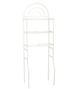 Zenna Home® 24"W X 68"H White Over-the-Toilet Storage Shelves