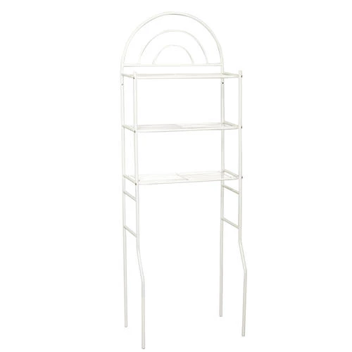 Zenna Home® 24"W X 68"H White Over-the-Toilet Storage Shelves 3 Zenna Home® 24"W X 68"H White Over-the-Toilet Storage Shelves