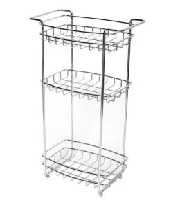 Zenna Home® Slimline Chrome Freestanding Bathroom Shelf