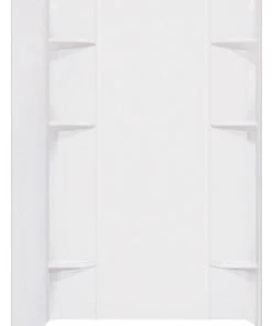 E. L. Mustee Mustee Durawall 60"W X 40"D X 71-1/2"H White Shower Wall Surround (5-Piece)