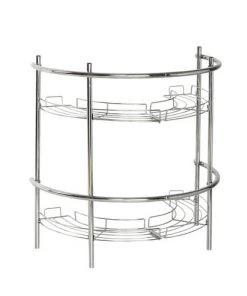 Zenna Home® 20" Chrome Pedestal Sink Shelf