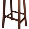 Shutters By Design 29" Wood Saddle Stool -Zenna Home || Shutters By Design || Mustee Sales 30182