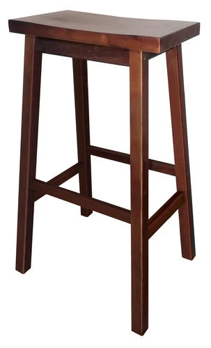 Shutters By Design 29" Wood Saddle Stool 3 Shutters By Design 29" Wood Saddle Stool