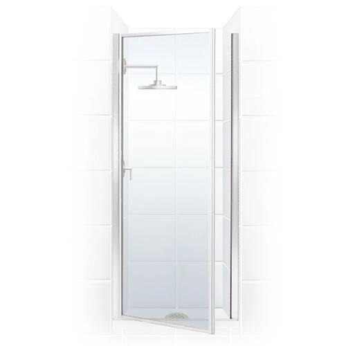 E. L. Mustee E.L. Mustee Stylemate 31-1/4"W X 65"H Chrome Framed Pivot Shower Door With Clear Glass 3 E. L. Mustee E.L. Mustee Stylemate 31-1/4"W X 65"H Chrome Framed Pivot Shower Door With Clear Glass