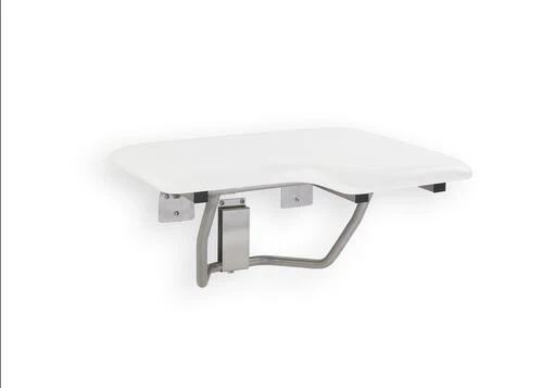 E. L. Mustee E.L. Mustee CareGiver® 26" Wall-Mount Shower Seat Bench (Left) 3 E. L. Mustee E.L. Mustee CareGiver® 26" Wall-Mount Shower Seat Bench (Left)