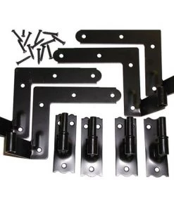 Shutters By Design 1-1/16" Offset Cast Iron Hinge Set - 4 Pack