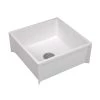 E. L. Mustee Mustee® 24"W X 24"W White Fiberglass Mop Service Basin For 3" DWV 2 E. L. Mustee Mustee® 24"W X 24"W White Fiberglass Mop Service Basin For 3" DWV -Zenna Home || Shutters By Design || Mustee Sales 63M