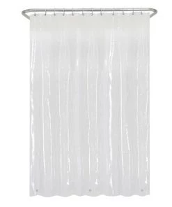 Zenna Home® Clear 70"W X 71"H PEVA Heavy Weight Shower Curtain Liner