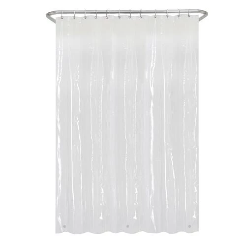 Zenna Home® Clear 70"W X 71"H PEVA Heavy Weight Shower Curtain Liner 3 Zenna Home® Clear 70"W X 71"H PEVA Heavy Weight Shower Curtain Liner