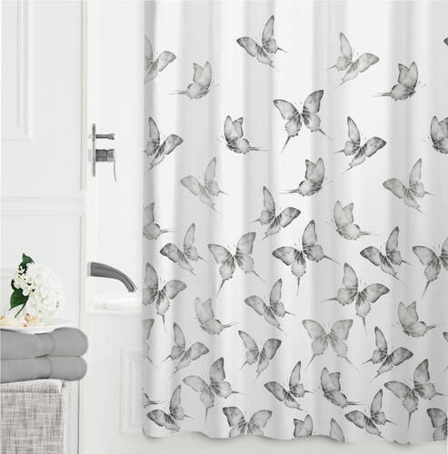 Zenna Home® Butterfly 70"W X 72"H Polyester Shower Curtain 3 Zenna Home® Butterfly 70"W X 72"H Polyester Shower Curtain