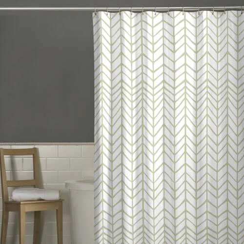 Zenna Home® Wilcrest Green 70"W X 72"H Polyester Shower Curtain 3 Zenna Home® Wilcrest Green 70"W X 72"H Polyester Shower Curtain