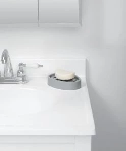 Smart Accessories By Zenna Home Soft Silver Soap Dish 8 Smart Accessories By Zenna Home Soft Silver Soap Dish -Zenna Home || Shutters By Design || Mustee Sales 6684402 SC 494951067Z SD