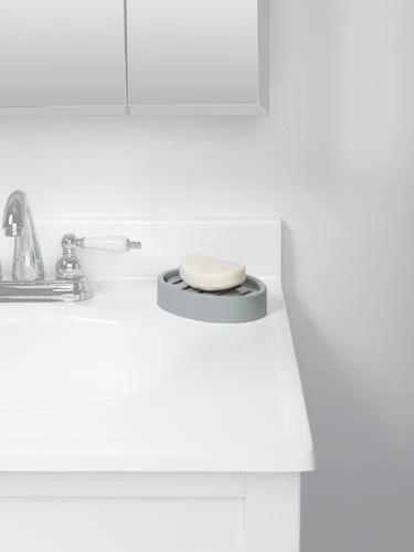 Smart Accessories By Zenna Home Soft Silver Soap Dish 5 Smart Accessories By Zenna Home Soft Silver Soap Dish - Image 3