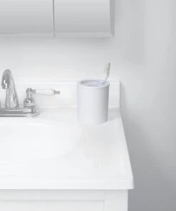 Smart Accessories By Zenna Home Arctic White Toothbrush Holder -Zenna Home || Shutters By Design || Mustee Sales 6684405 SC 494952066Z TBH