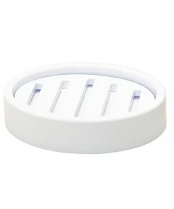 Smart Accessories By Zenna Home Arctic White Soap Dish