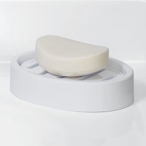 Smart Accessories By Zenna Home Arctic White Soap Dish 4 Smart Accessories By Zenna Home Arctic White Soap Dish - Image 2