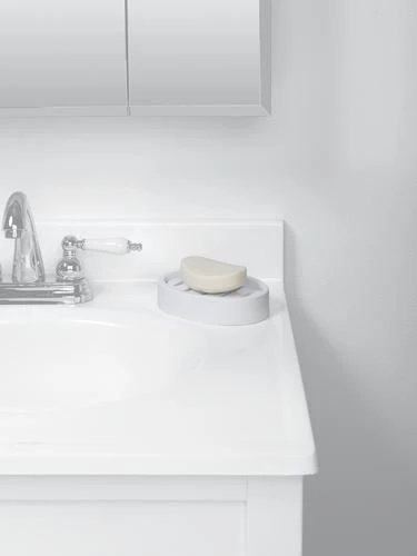 Smart Accessories By Zenna Home Arctic White Soap Dish 5 Smart Accessories By Zenna Home Arctic White Soap Dish - Image 3