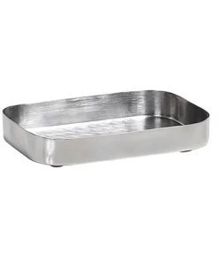 Zenna Home Hammered Stainless Steel Chrome Soap Dish