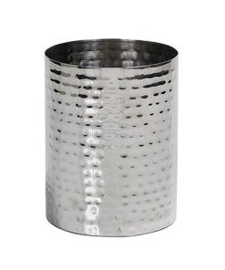 Zenna Home Hammered Stainless Steel Chrome Tumbler