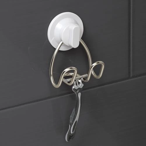 Zenna Home Power Grip Pro Stainless Steel Dual Mount Shower Hook 4 Zenna Home Power Grip Pro Stainless Steel Dual Mount Shower Hook - Image 2
