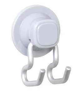 Zenna Home NeverRust Power Grip Pro Satin Chrome Dual Mount Hook
