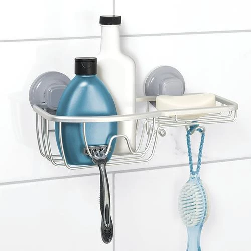 Zenna Home NeverRust Power Grip Pro Satin Chrome Dual Mount Combo Basket 4 Zenna Home NeverRust Power Grip Pro Satin Chrome Dual Mount Combo Basket - Image 2