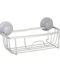 Zenna Home NeverRust Power Grip Pro Satin Chrome Dual Mount Basket