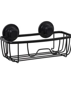 Zenna Home NeverRust Power Grip Pro Matte Black Dual Mount Basket