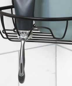 Zenna Home NeverRust Power Grip Pro Matte Black Dual Mount Corner Basket 7 Zenna Home NeverRust Power Grip Pro Matte Black Dual Mount Corner Basket -Zenna Home || Shutters By Design || Mustee Sales 6754160 ALT 1 7334ALBKL