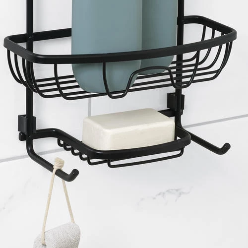 Zenna Home® Rustproof Black Shower Caddy 5 Zenna Home® Rustproof Black Shower Caddy - Image 3
