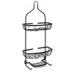 Zenna Home® Rustproof Black Shower Caddy 2 Zenna Home® Rustproof Black Shower Caddy -Zenna Home || Shutters By Design || Mustee Sales 6754167 FV 7418ALBKL V2