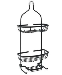 Zenna Home® Rustproof Black Shower Caddy