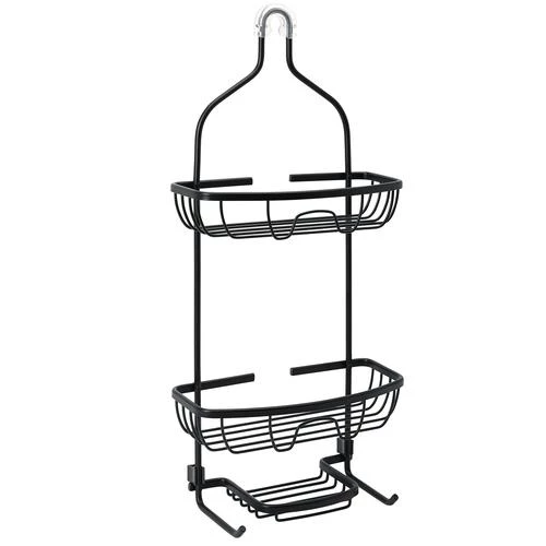 Zenna Home® Rustproof Black Shower Caddy 3 Zenna Home® Rustproof Black Shower Caddy
