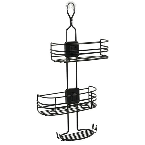 Zenna Home Matte Black Adjustable Shower Caddy 8 Zenna Home Matte Black Adjustable Shower Caddy - Image 6