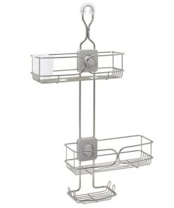Zenna Home Stainless Steel Adjustable Shower Caddy 16 Zenna Home Stainless Steel Adjustable Shower Caddy -Zenna Home || Shutters By Design || Mustee Sales 6754169 FV 2 7819STL V2