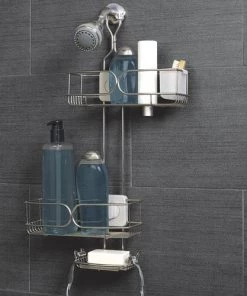 Zenna Home Stainless Steel Adjustable Shower Caddy 14 Zenna Home Stainless Steel Adjustable Shower Caddy -Zenna Home || Shutters By Design || Mustee Sales 6754169 SC 2 7819STL V2
