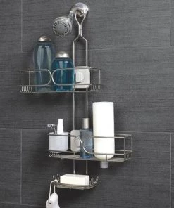 Zenna Home Stainless Steel Adjustable Shower Caddy 15 Zenna Home Stainless Steel Adjustable Shower Caddy -Zenna Home || Shutters By Design || Mustee Sales 6754169 SC 3 7819STL V2