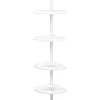 Zenna Home Shower White Tension Pole Caddy 2 Zenna Home Shower White Tension Pole Caddy -Zenna Home || Shutters By Design || Mustee Sales 6754170 FV 2153WW2 V2