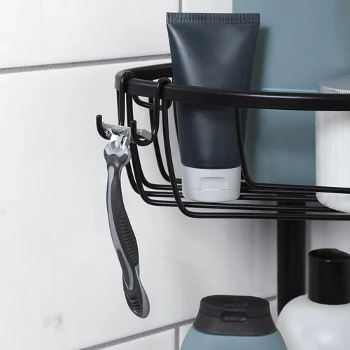 Zenna Home Frosted Suction Corner Basket 5 Zenna Home Frosted Suction Corner Basket - Image 3