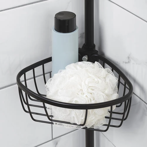 Zenna Home Frosted Suction Corner Basket 6 Zenna Home Frosted Suction Corner Basket - Image 4