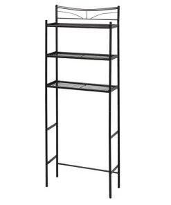 Zenna Home® Hawthorne 25"W X 9"D X 65"H Heritage Bronze Over-the-Toilet Storage Shelves