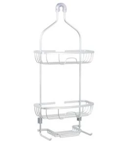 Zenna Home® Rustproof Satin Chrome Shower Caddy