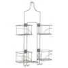 Zenna Home® Expanding Satin Nickel Shower Caddy 1 Zenna Home® Expanding Satin Nickel Shower Caddy -Zenna Home || Shutters By Design || Mustee Sales 7446NN