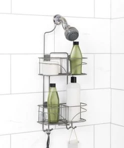 Zenna Home® Expanding Satin Nickel Shower Caddy 9 Zenna Home® Expanding Satin Nickel Shower Caddy -Zenna Home || Shutters By Design || Mustee Sales 7446NN ALT2